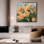 Floral Canvas Wall Art WAD1289-F 80 x 80 cm / Stretched on hidden frame