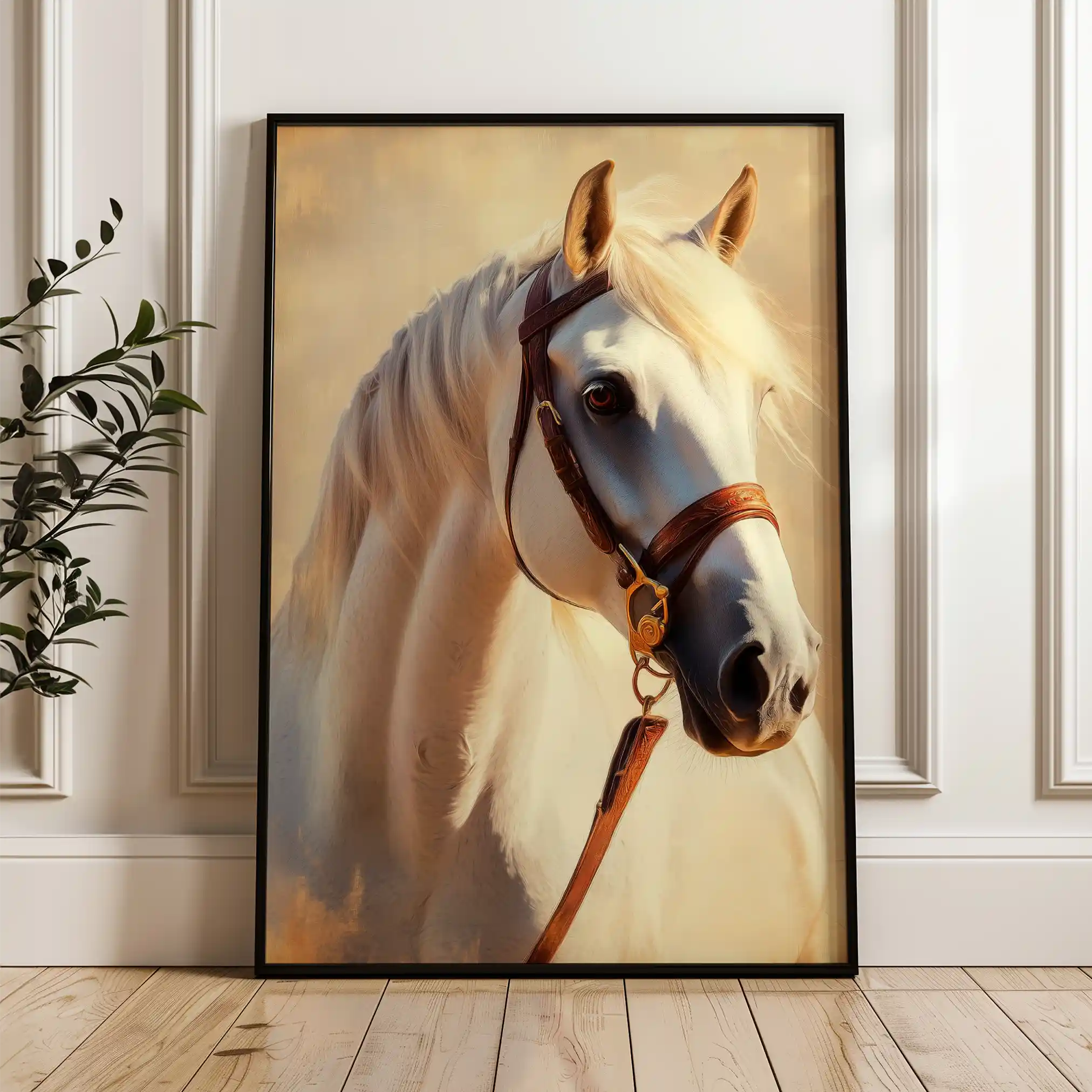 Horses 129 Canvas Art 90 x 60 cm / Stretched on hidden frame