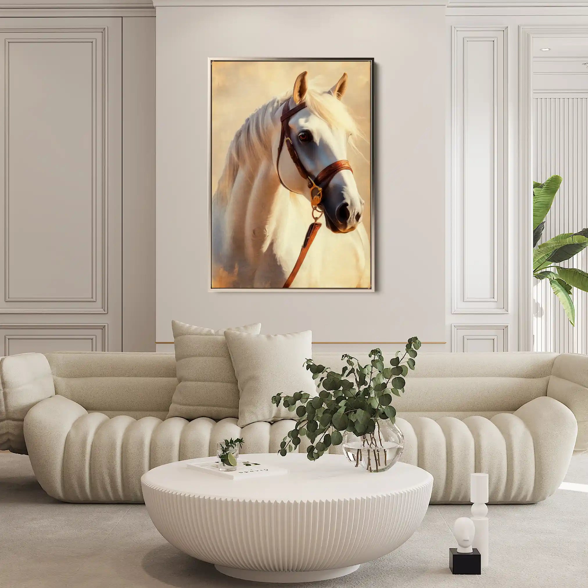 Horses 129 Canvas Art 90 x 60 cm / Stretched on hidden frame