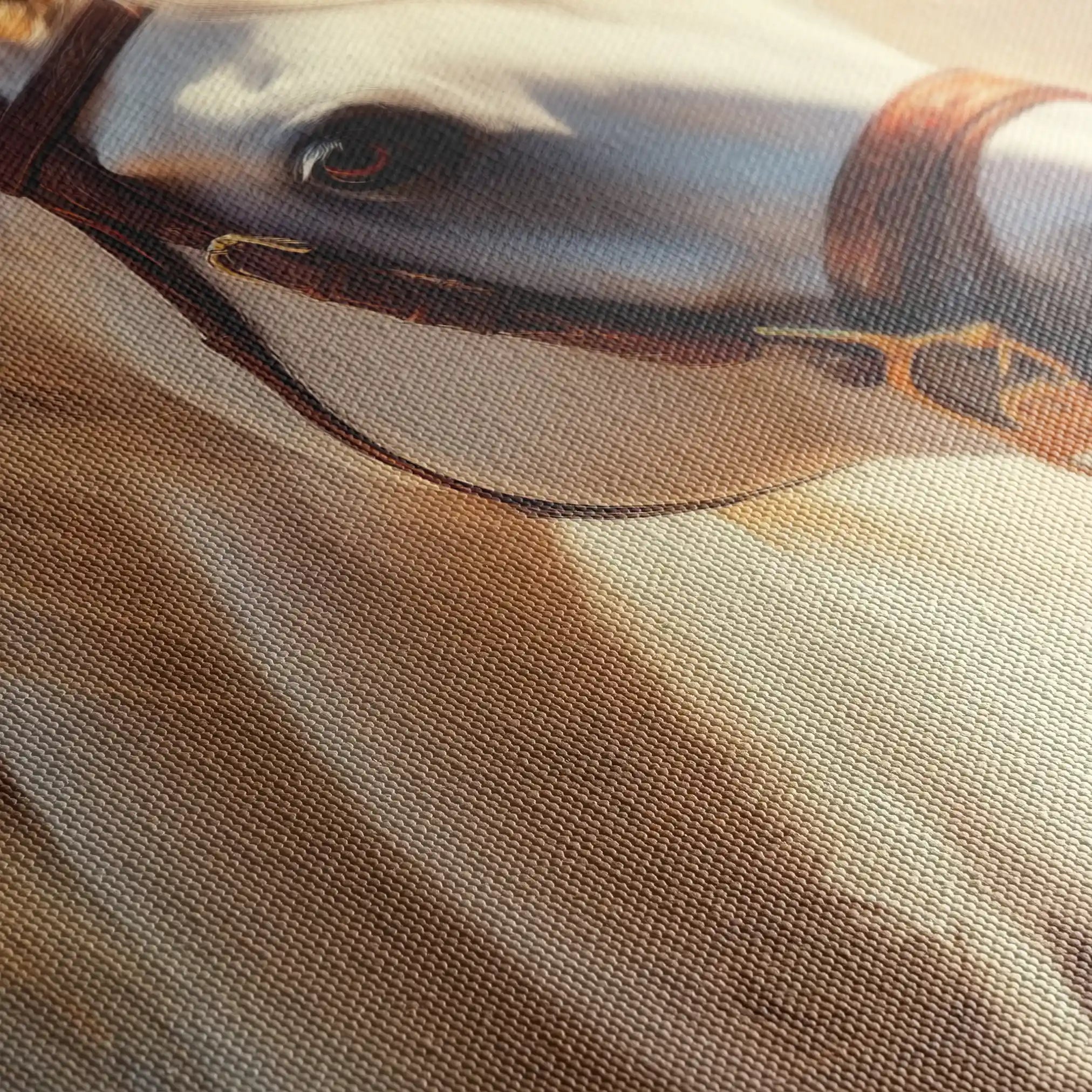 Horses 129 Canvas Art 90 x 60 cm / Stretched on hidden frame