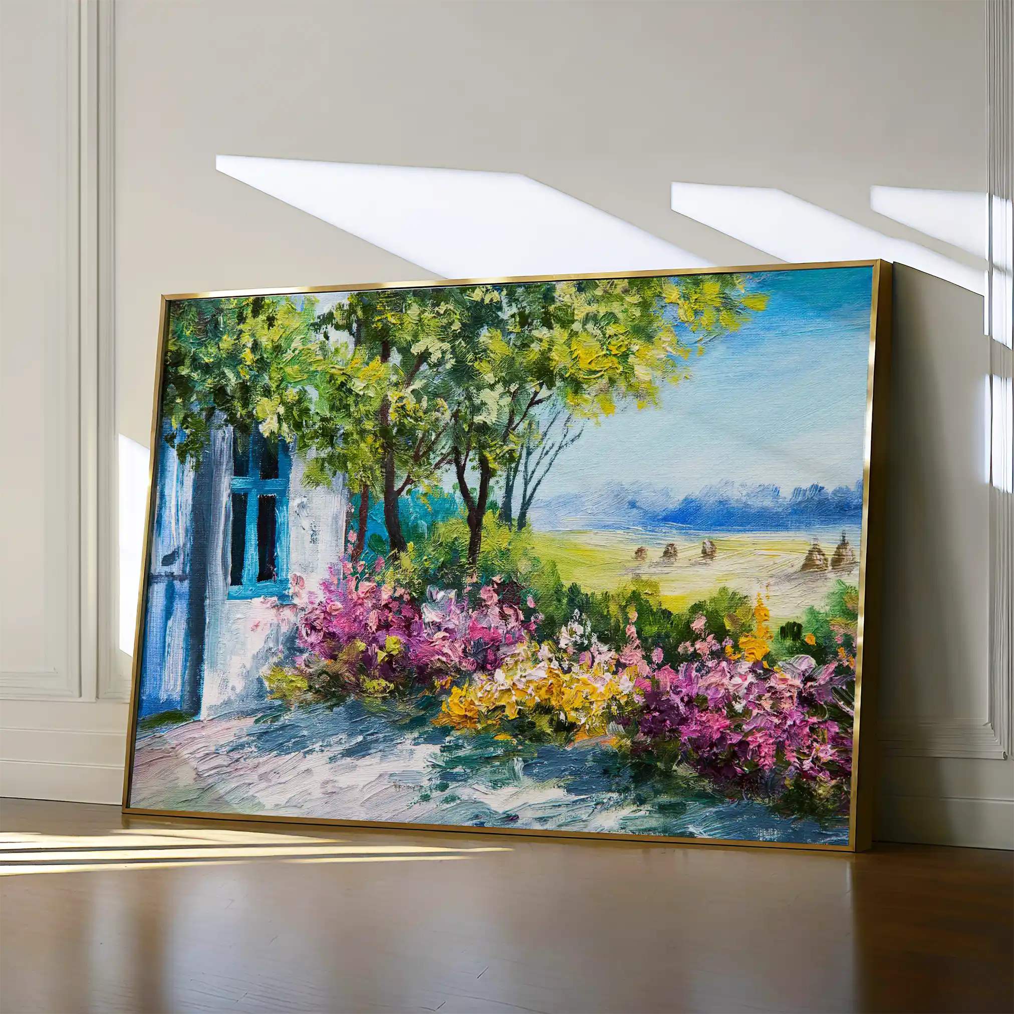 Landscape 129 Canvas Art 90 x 60 cm / Stretched on hidden frame