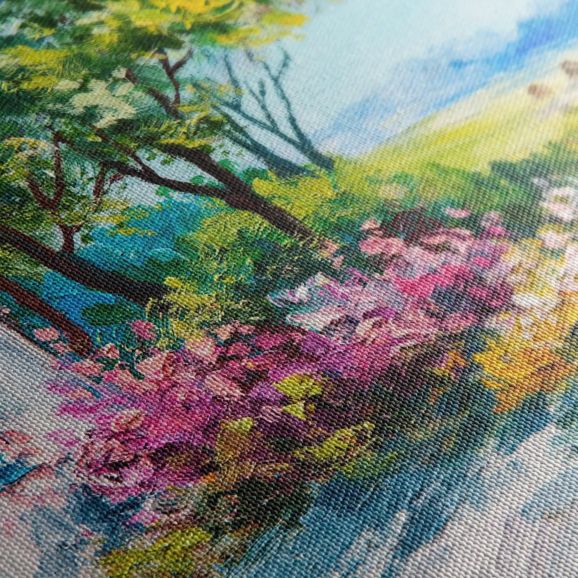 Landscape 129 Canvas Art 90 x 60 cm / Stretched on hidden frame