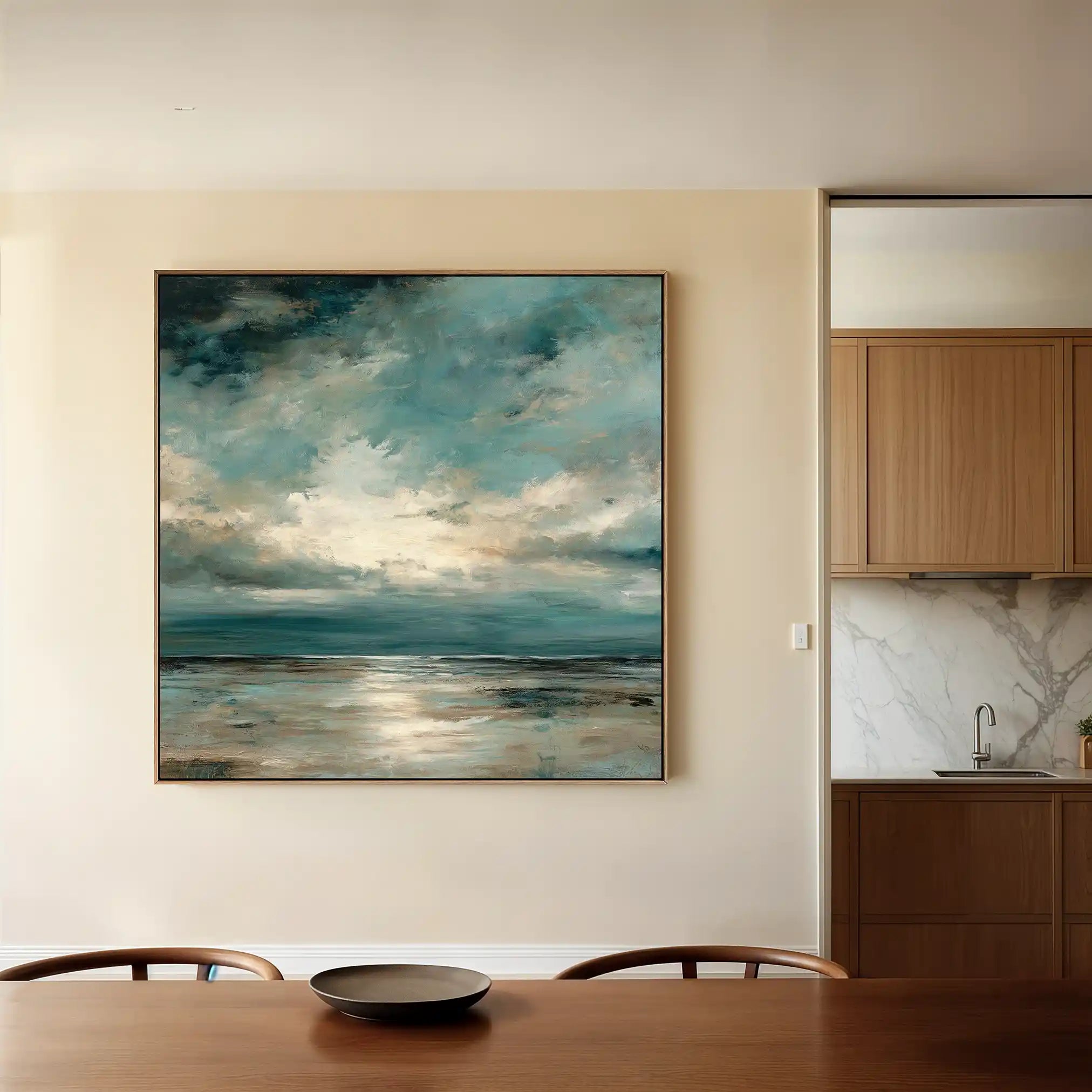 Abstract 1290 Canvas Art 60 x 60 cm / Stretched on hidden frame