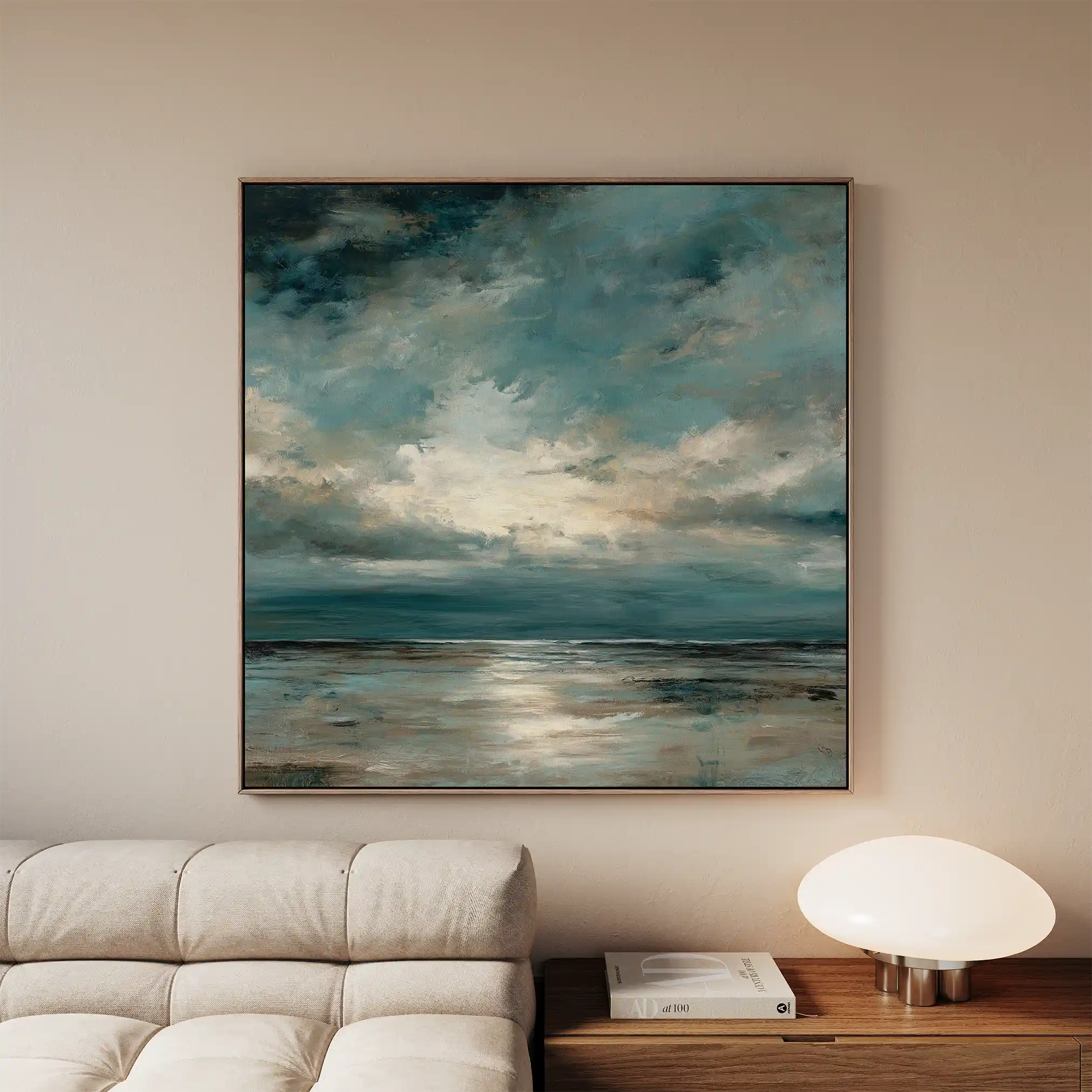Abstract 1290 Canvas Art 60 x 60 cm / Stretched on hidden frame