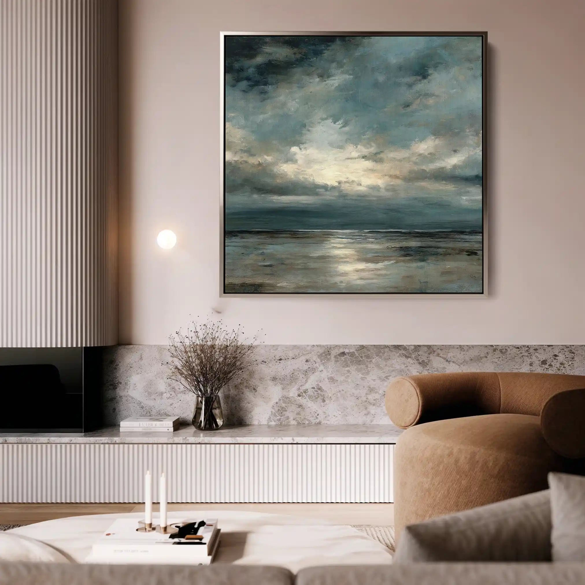 Abstract 1290 Canvas Art 60 x 60 cm / Stretched on hidden frame