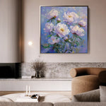 Floral Canvas Wall Art WAD1290-F 80 x 80 cm / Stretched on hidden frame