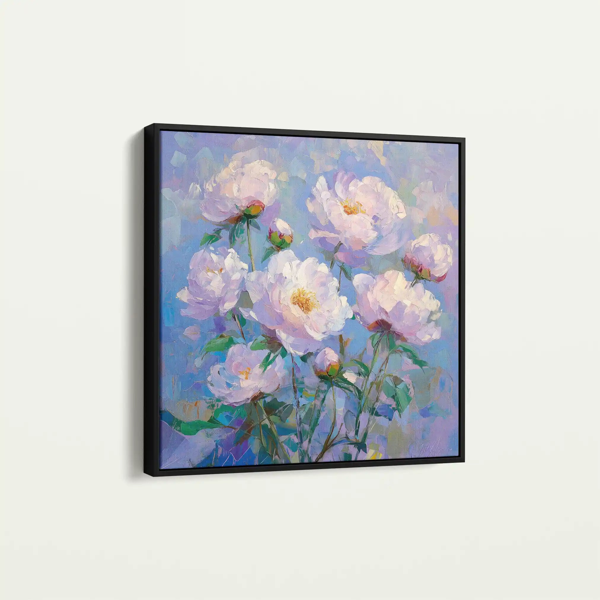 Floral Canvas Wall Art WAD1290-F 80 x 80 cm / Stretched on hidden frame