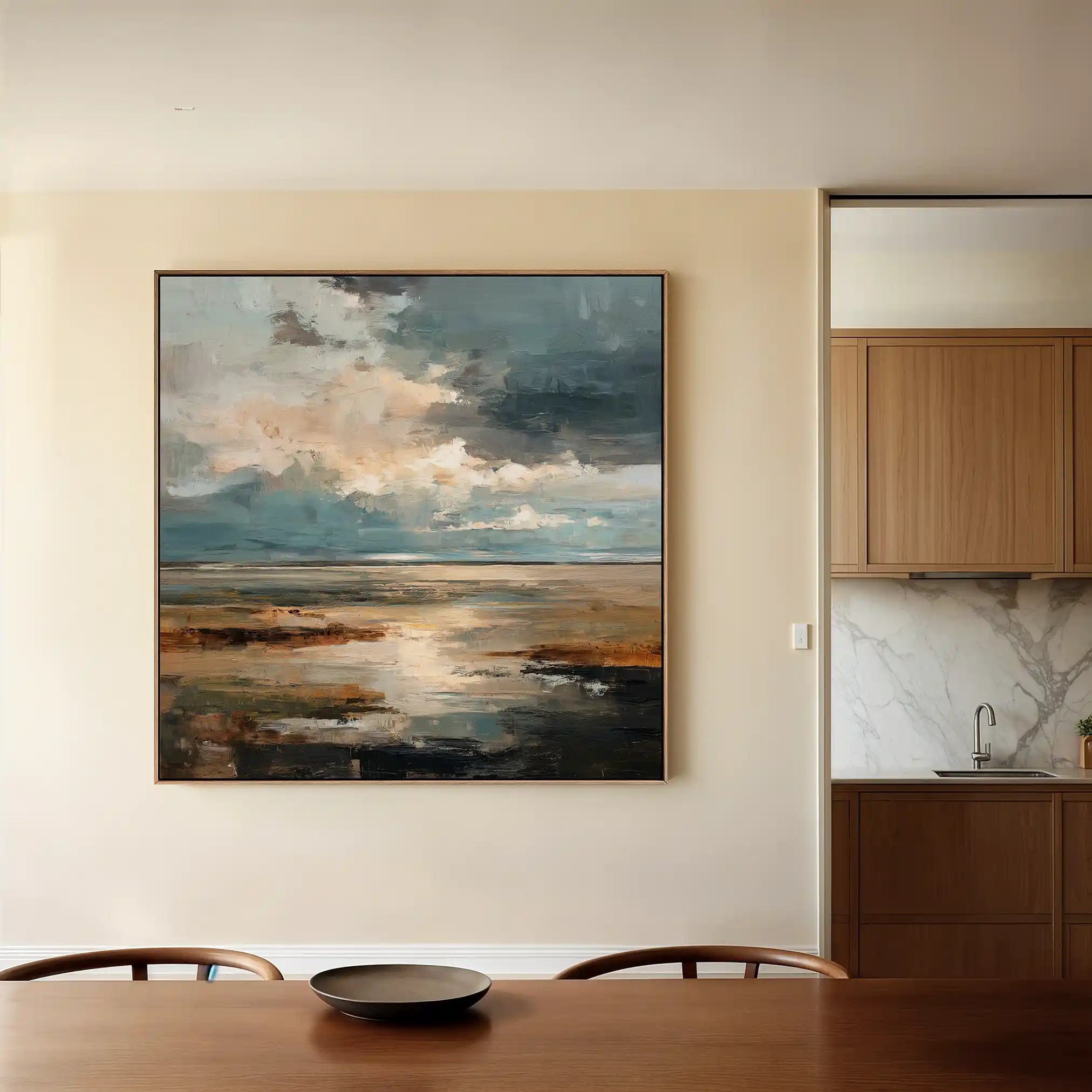 Abstract 1291 Canvas Art 60 x 60 cm / Stretched on hidden frame