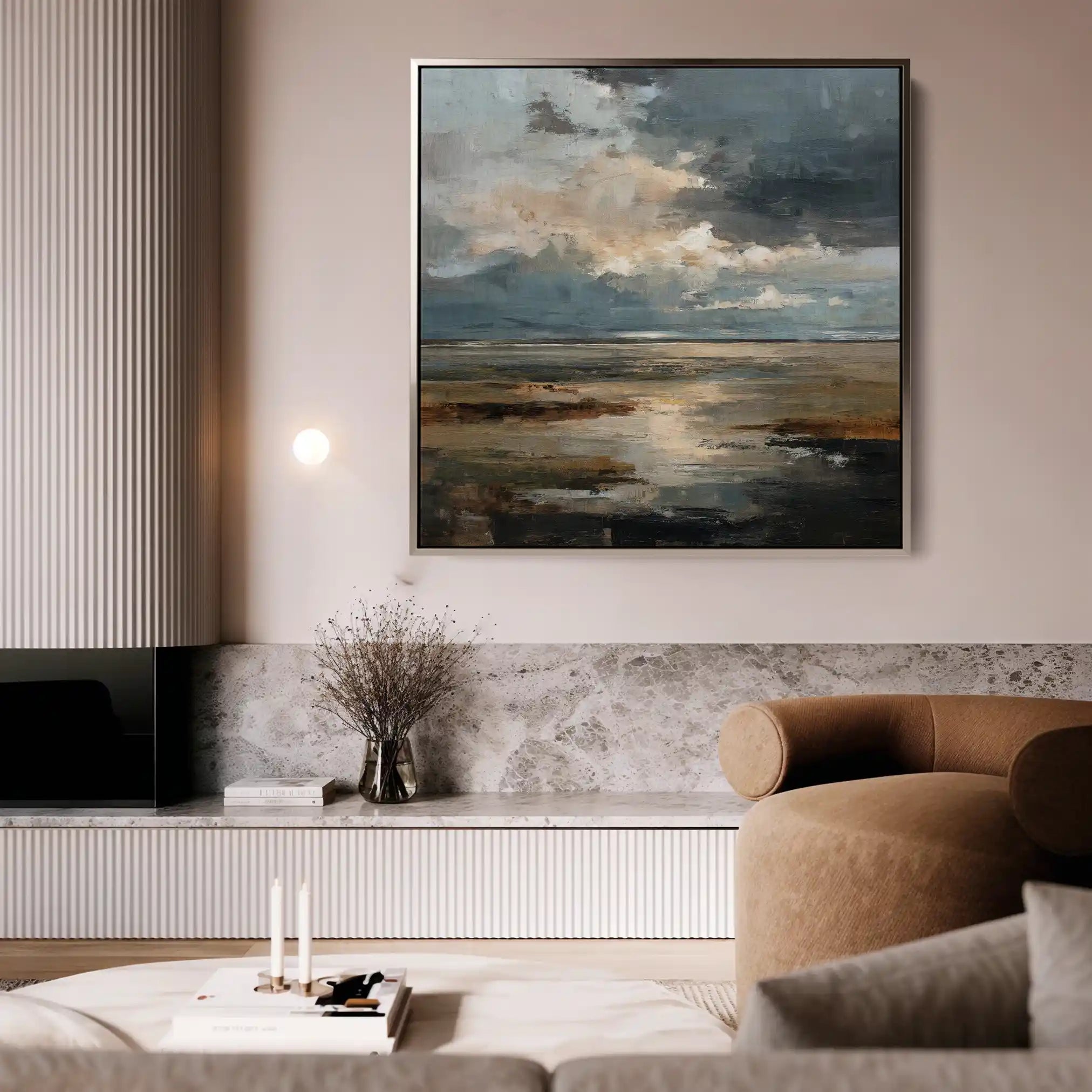Abstract 1291 Canvas Art 60 x 60 cm / Stretched on hidden frame