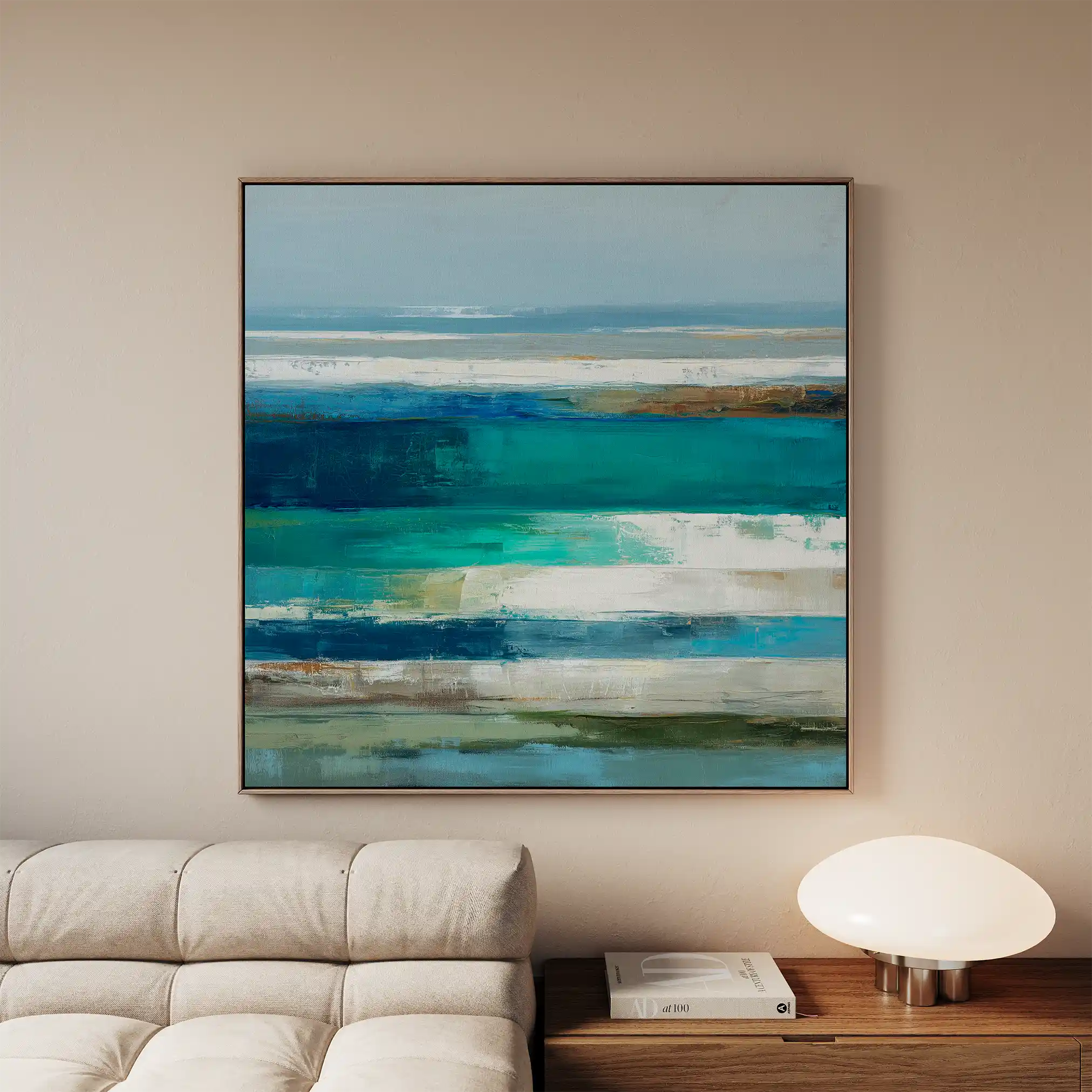 Abstract 1292 Canvas Art 60 x 60 cm / Stretched on hidden frame
