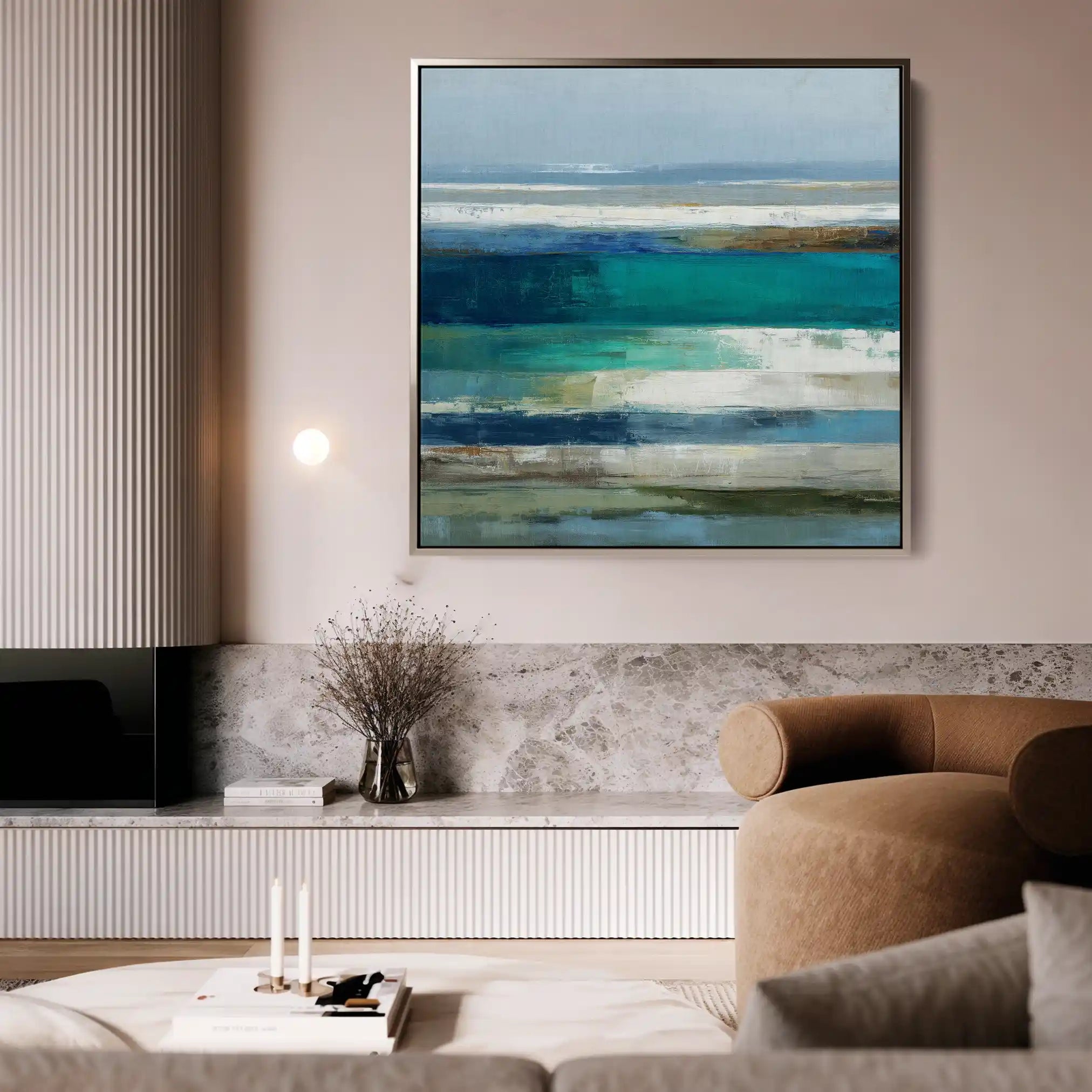 Abstract 1292 Canvas Art 60 x 60 cm / Stretched on hidden frame