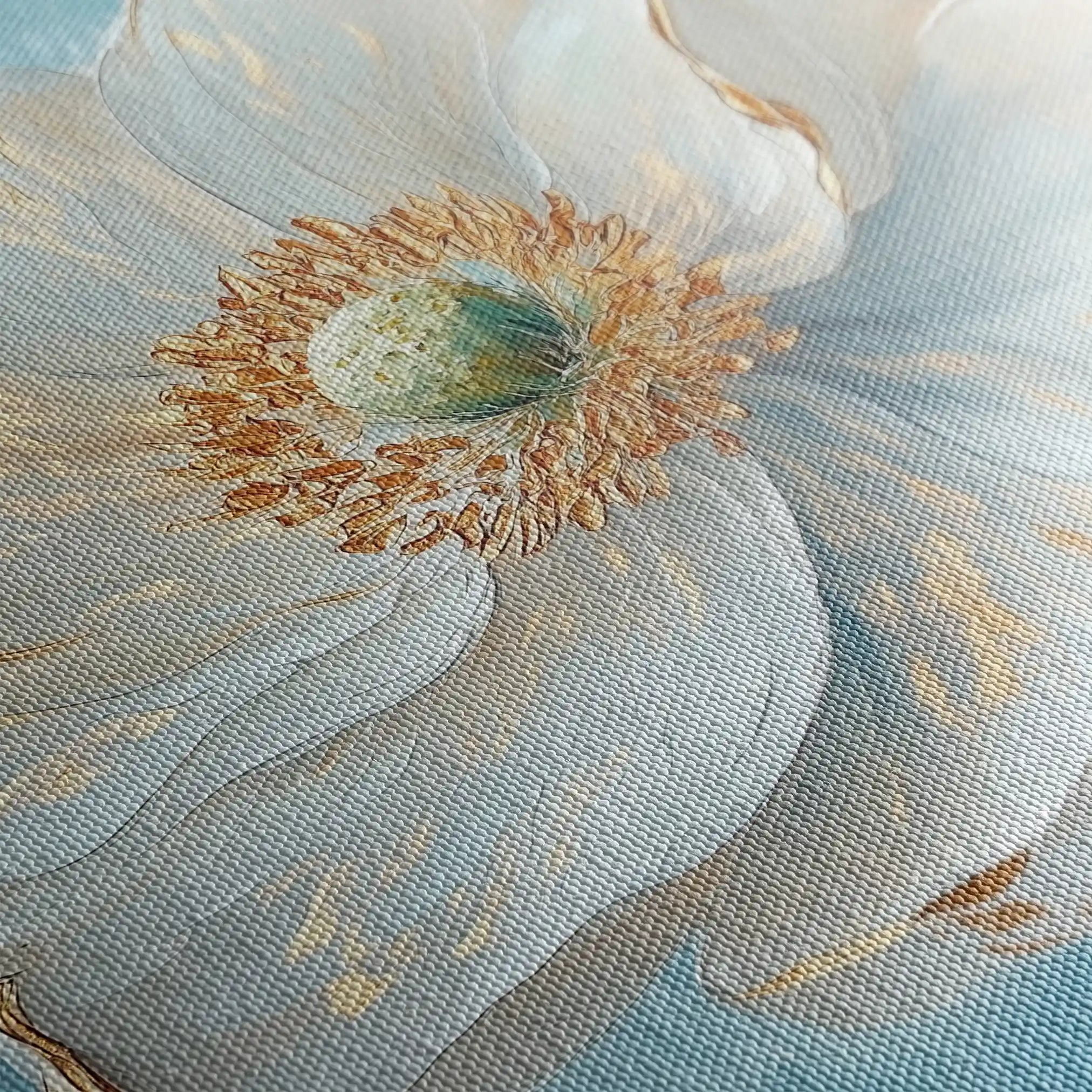 Floral Canvas Wall Art WAD1293-F 80 x 80 cm / Stretched on hidden frame