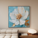 Floral Canvas Wall Art WAD1294-F 80 x 80 cm / Stretched on hidden frame