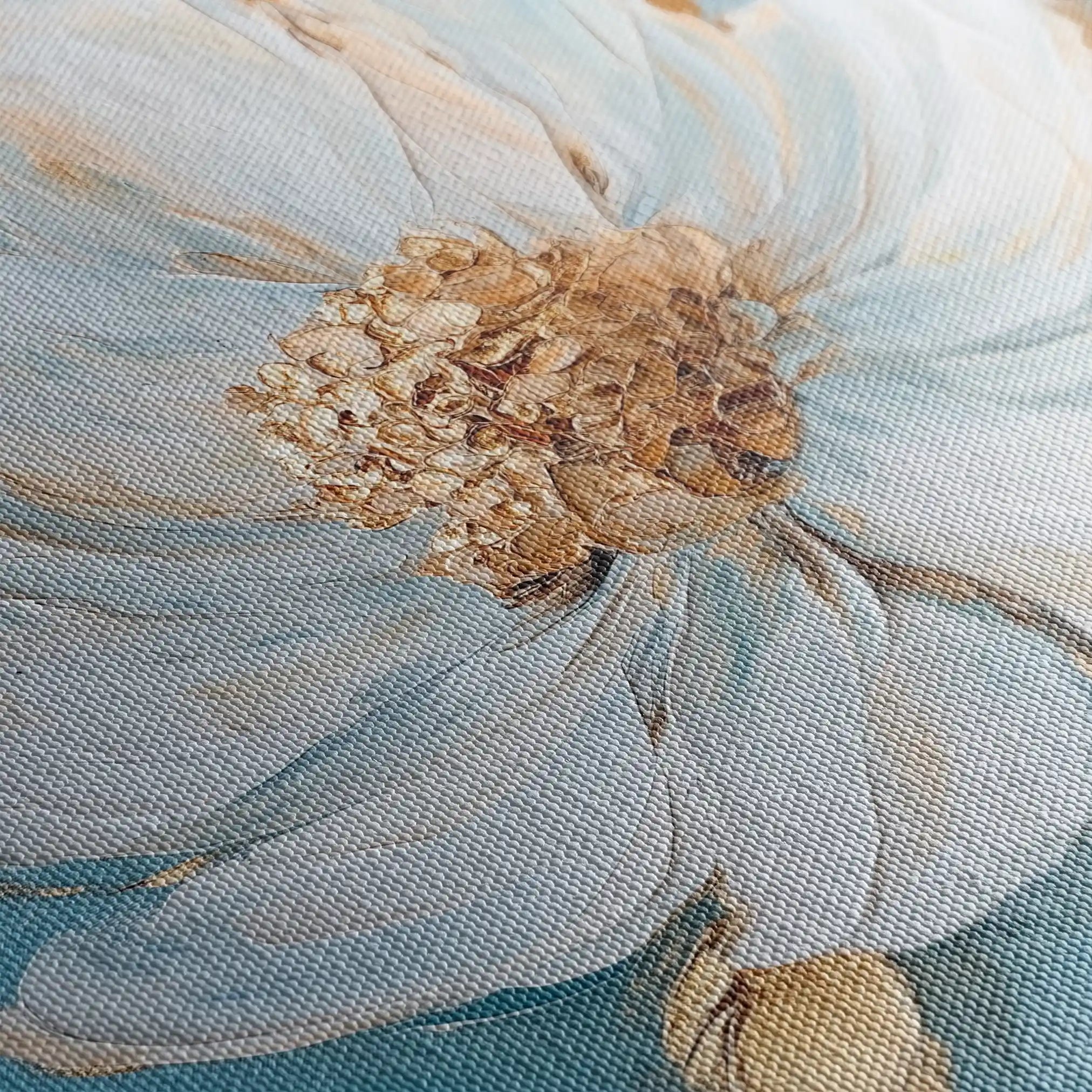 Floral Canvas Wall Art WAD1294-F 80 x 80 cm / Stretched on hidden frame