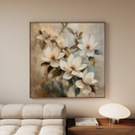 Floral Canvas Wall Art WAD1295-F 80 x 80 cm / Stretched on hidden frame