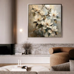 Floral Canvas Wall Art WAD1295-F 80 x 80 cm / Stretched on hidden frame