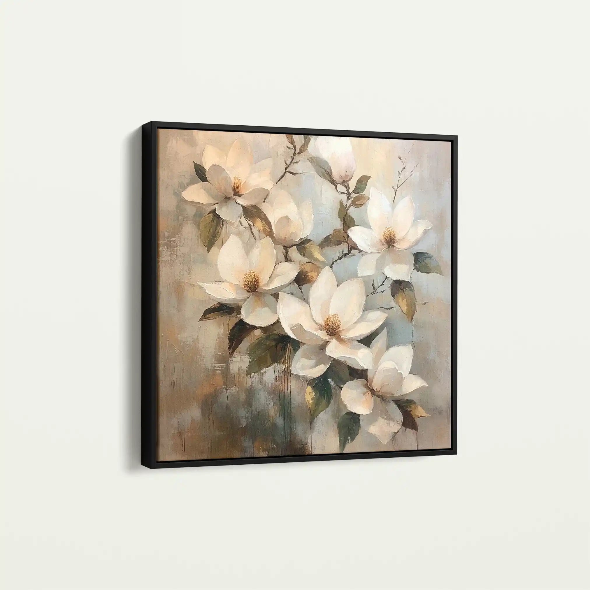 Floral Canvas Wall Art WAD1295-F 80 x 80 cm / Stretched on hidden frame