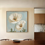 Floral Canvas Wall Art WAD1296-F 80 x 80 cm / Stretched on hidden frame