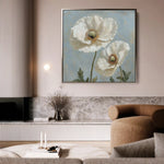 Floral Canvas Wall Art WAD1296-F 80 x 80 cm / Stretched on hidden frame