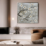 Floral Canvas Wall Art WAD1297-F 80 x 80 cm / Stretched on hidden frame