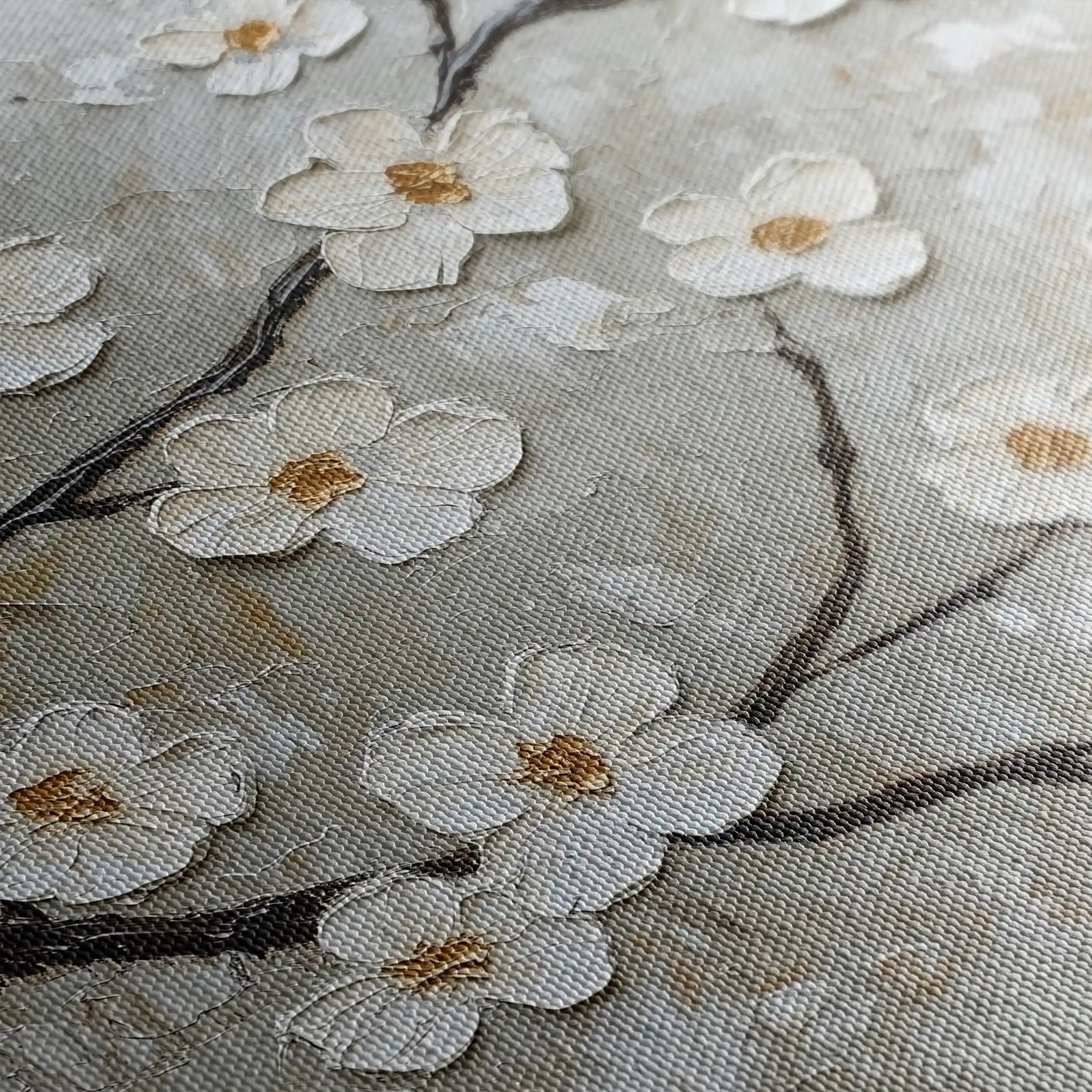 Floral Canvas Wall Art WAD1297-F 80 x 80 cm / Stretched on hidden frame