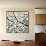 Floral Canvas Wall Art WAD1298-F 80 x 80 cm / Stretched on hidden frame