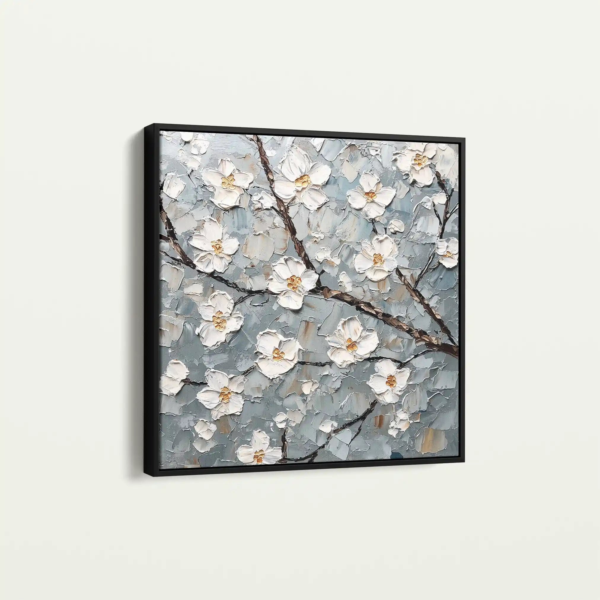 Floral Canvas Wall Art WAD1298-F 80 x 80 cm / Stretched on hidden frame