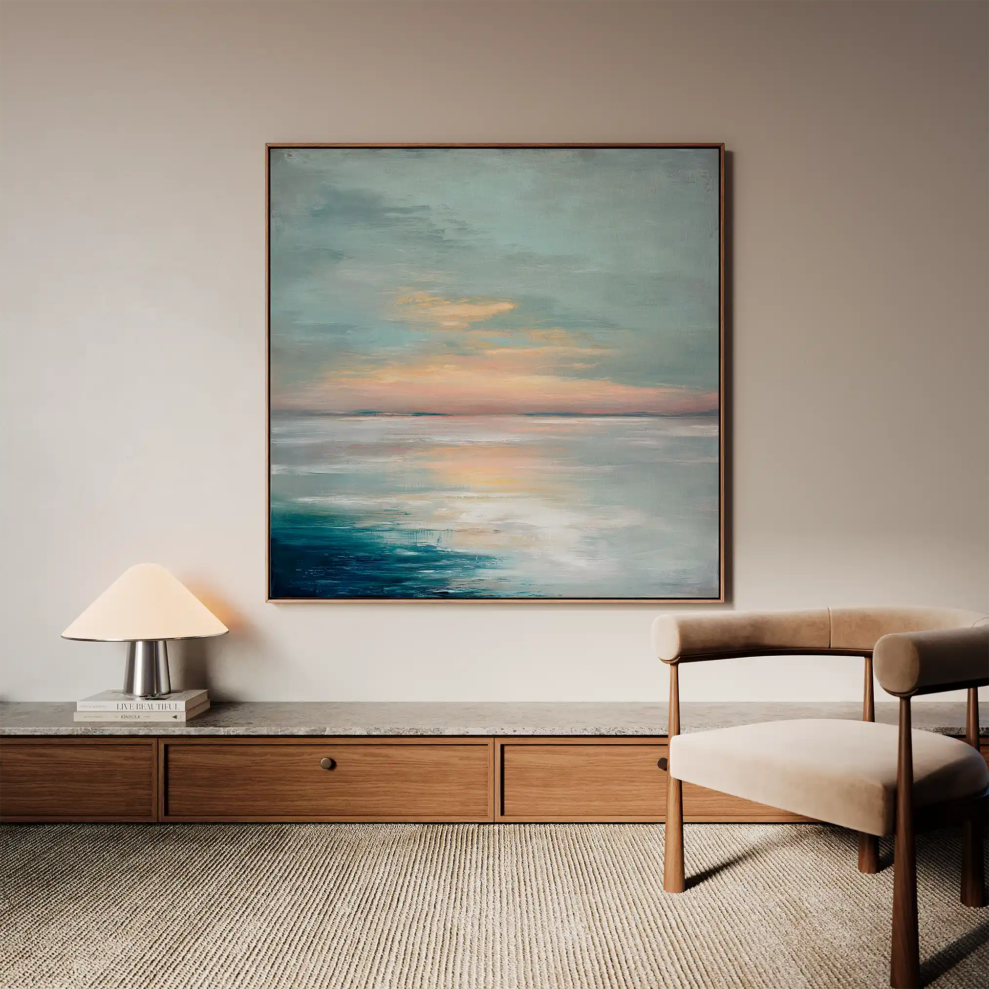 Abstract 1299 Canvas Art 60 x 60 cm / Stretched on hidden frame