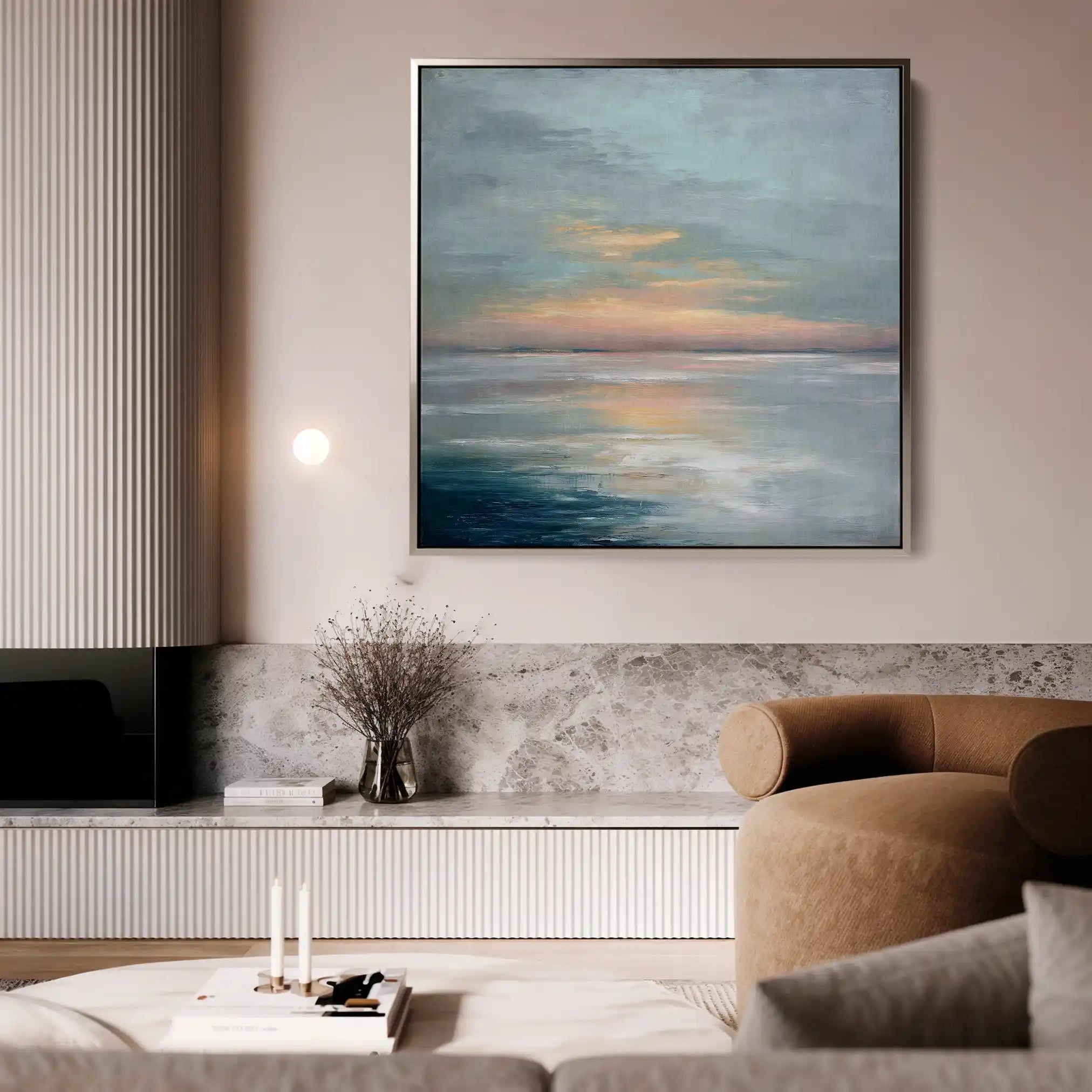 Abstract 1299 Canvas Art 60 x 60 cm / Stretched on hidden frame