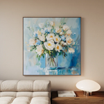 Floral Canvas Wall Art WAD1299-F 80 x 80 cm / Stretched on hidden frame