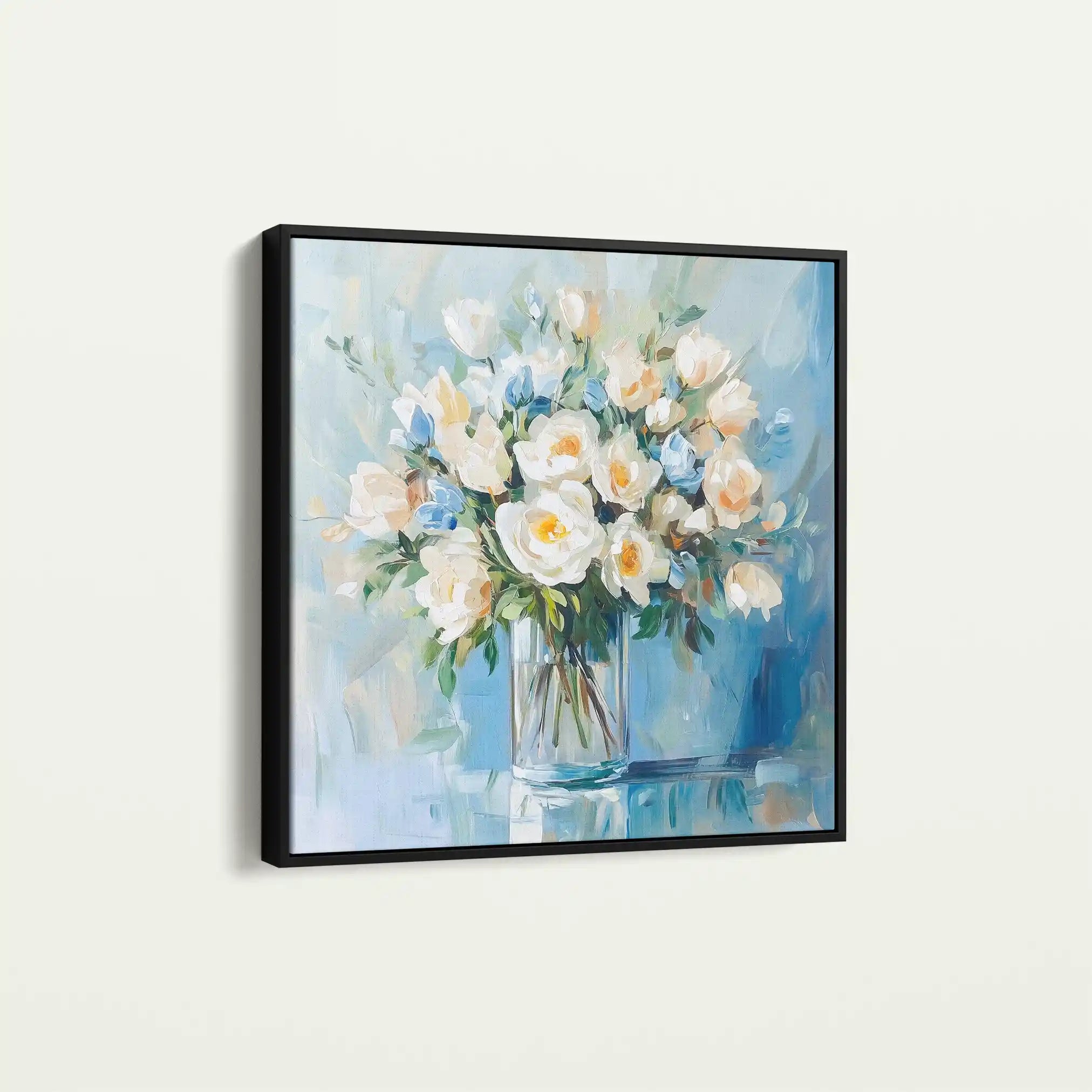 Floral Canvas Wall Art WAD1299-F 80 x 80 cm / Stretched on hidden frame