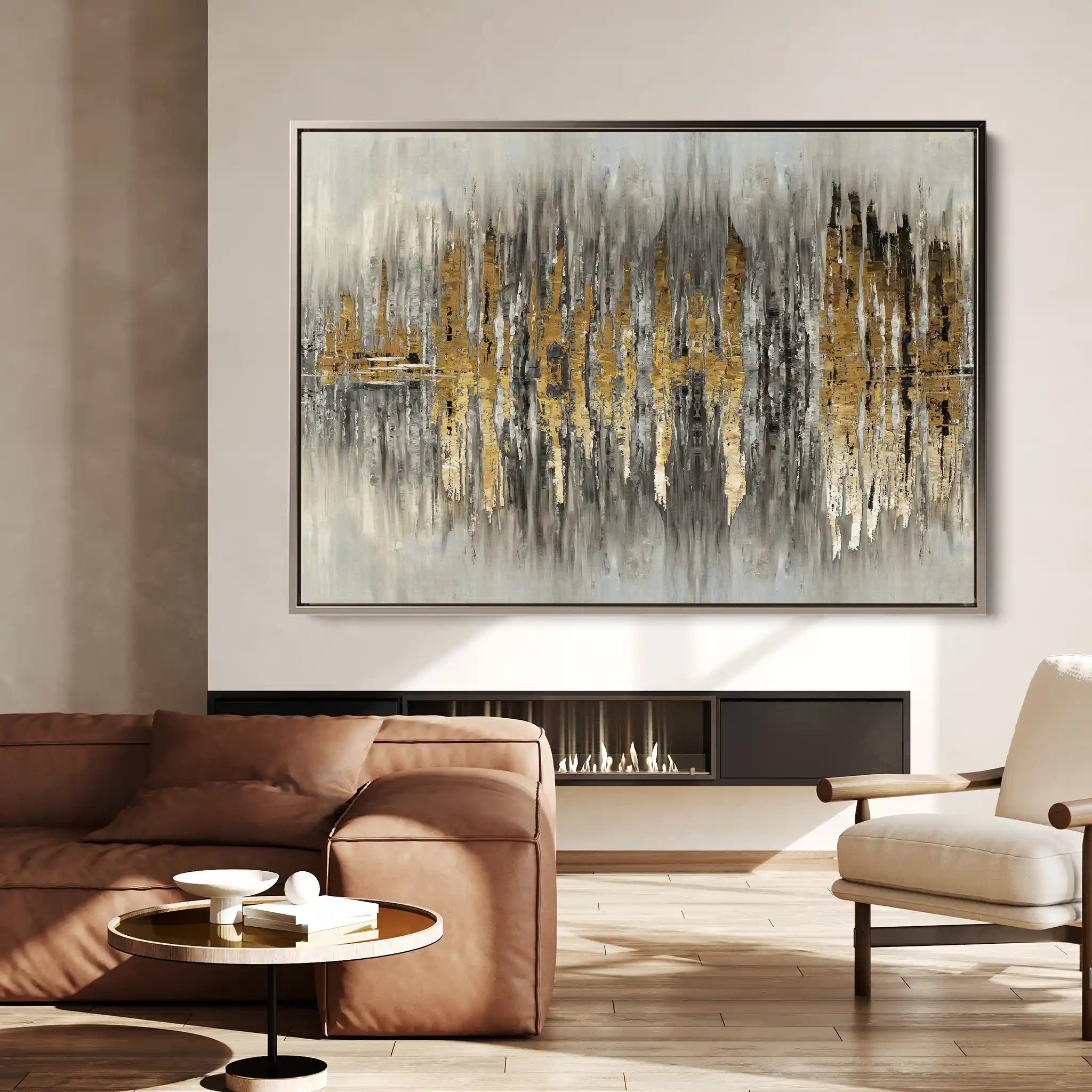 Abstract 130 Canvas Art 60 x 40 cm / Stretched on hidden frame