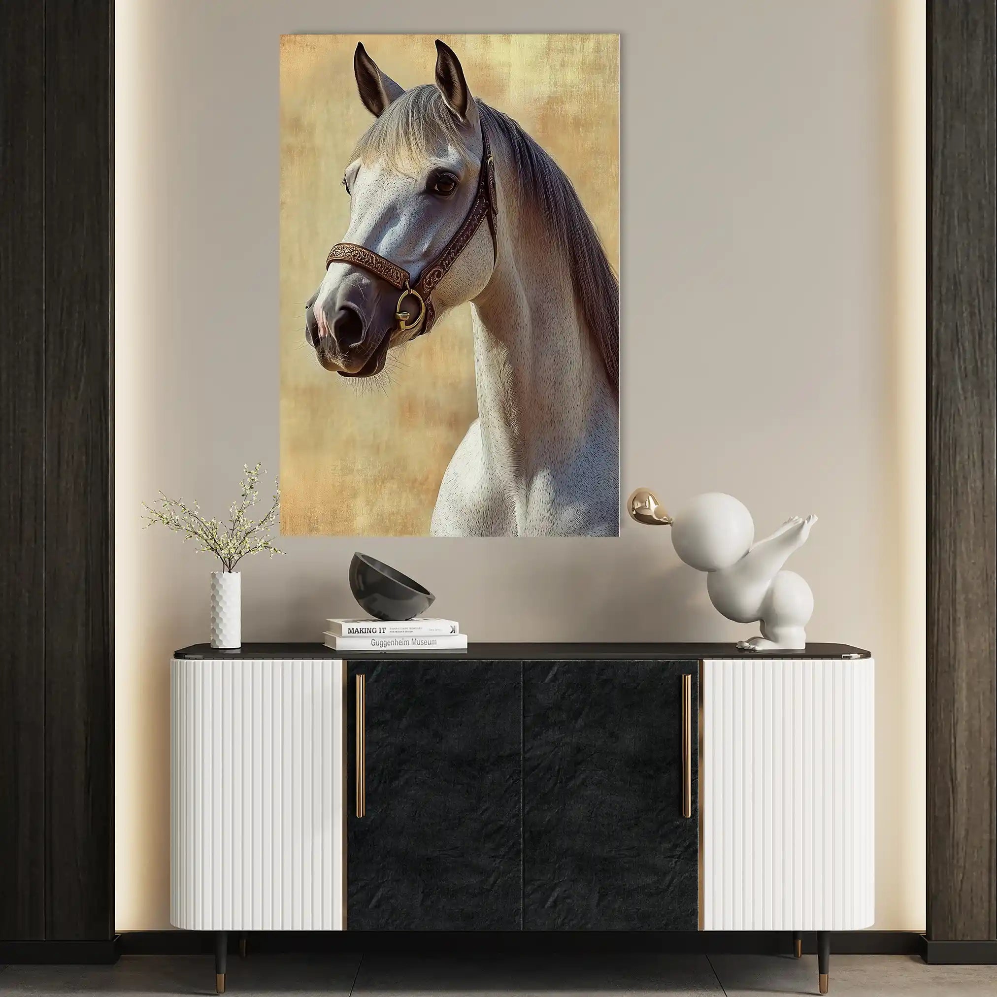 Horses 130 Canvas Art 90 x 60 cm / Stretched on hidden frame