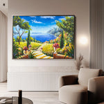 Landscape 130 Canvas Art 90 x 60 cm / Stretched on hidden frame