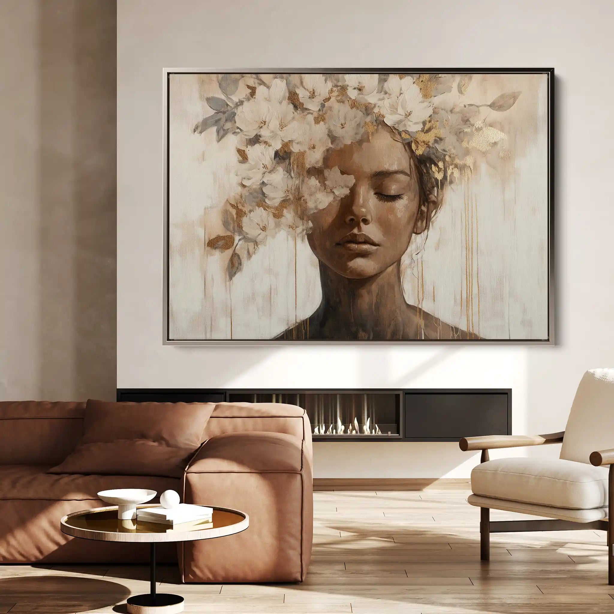 Portrait 130 Canvas Art 90 x 60 cm / Stretched on hidden frame