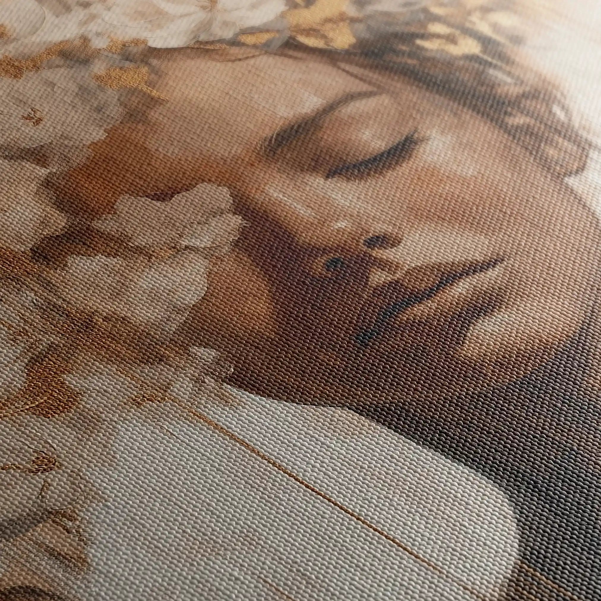 Portrait 130 Canvas Art 90 x 60 cm / Stretched on hidden frame