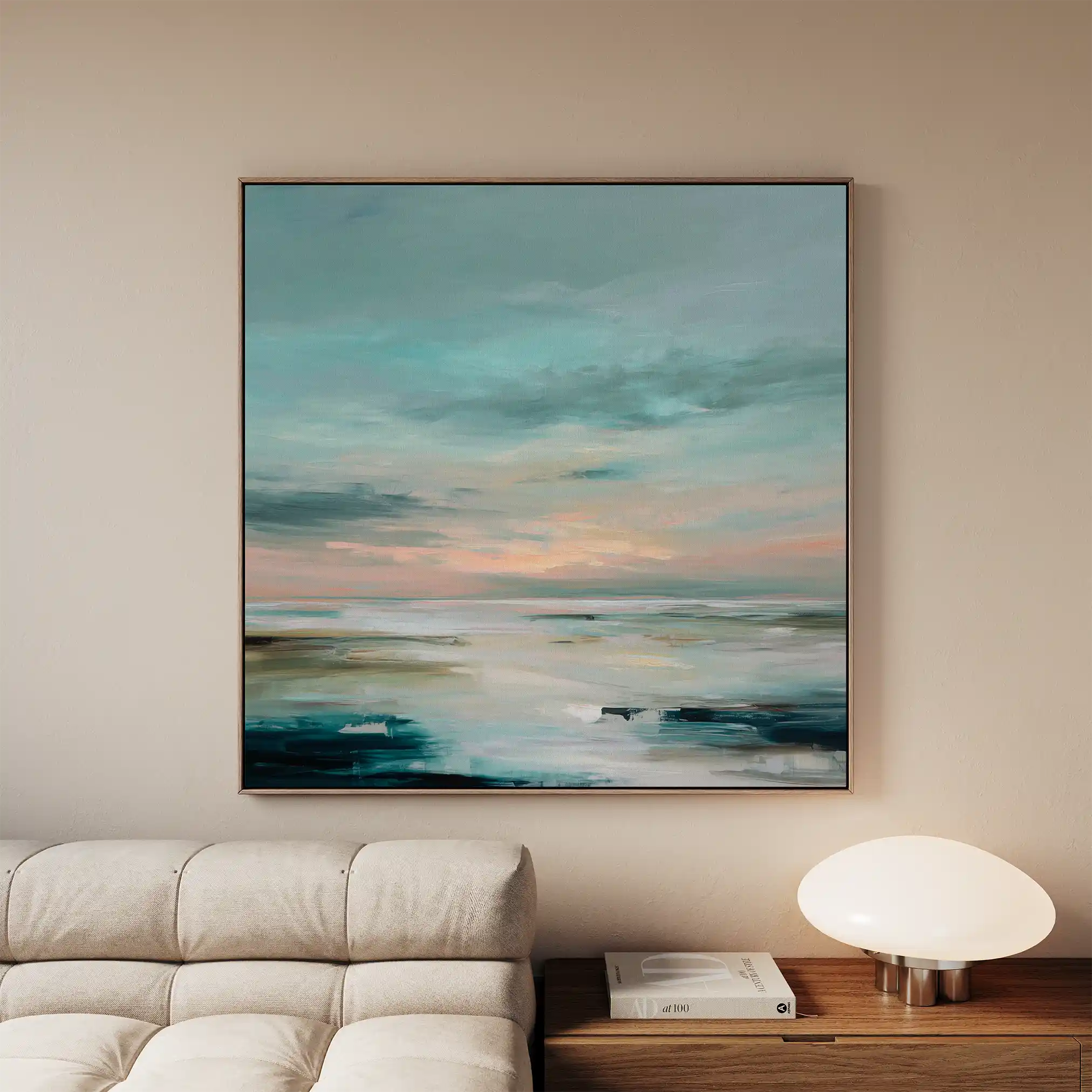 Abstract 1300 Canvas Art 60 x 60 cm / Stretched on hidden frame