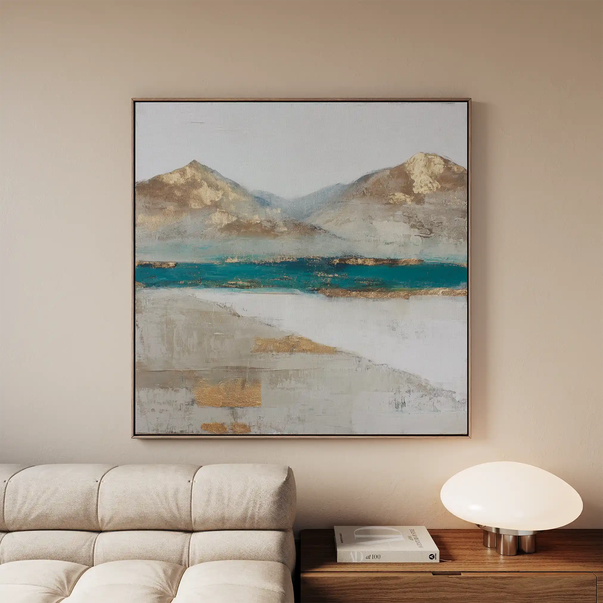 Abstract 1301 Canvas Art 60 x 60 cm / Stretched on hidden frame