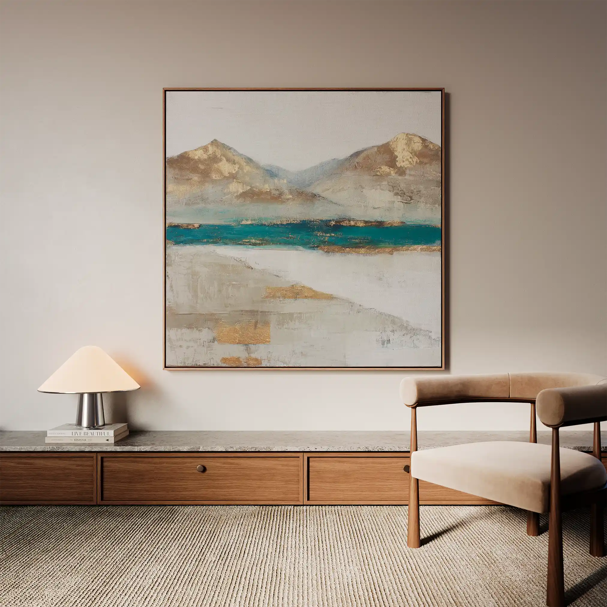 Abstract 1301 Canvas Art 60 x 60 cm / Stretched on hidden frame