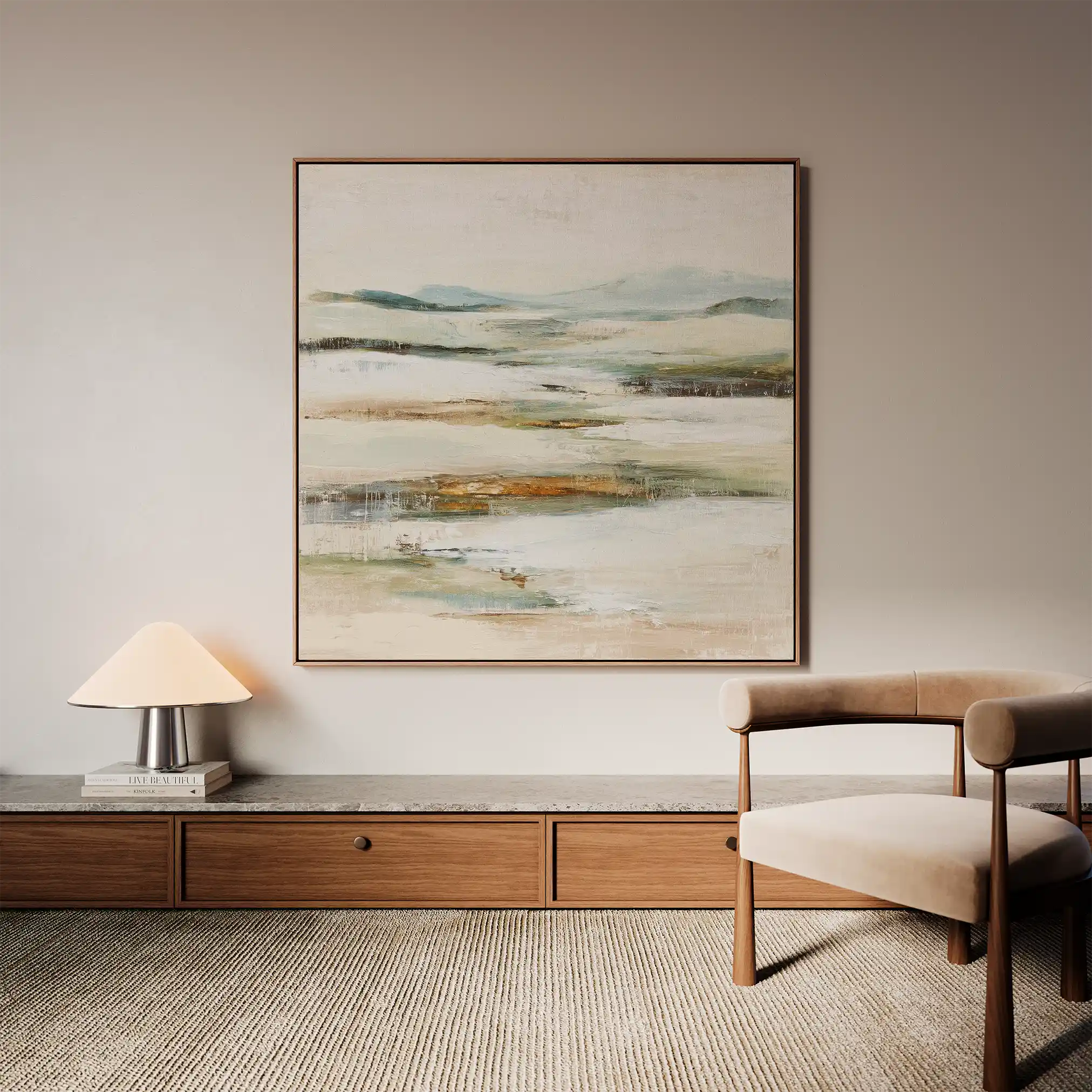 Abstract 1302 Canvas Art 60 x 60 cm / Stretched on hidden frame