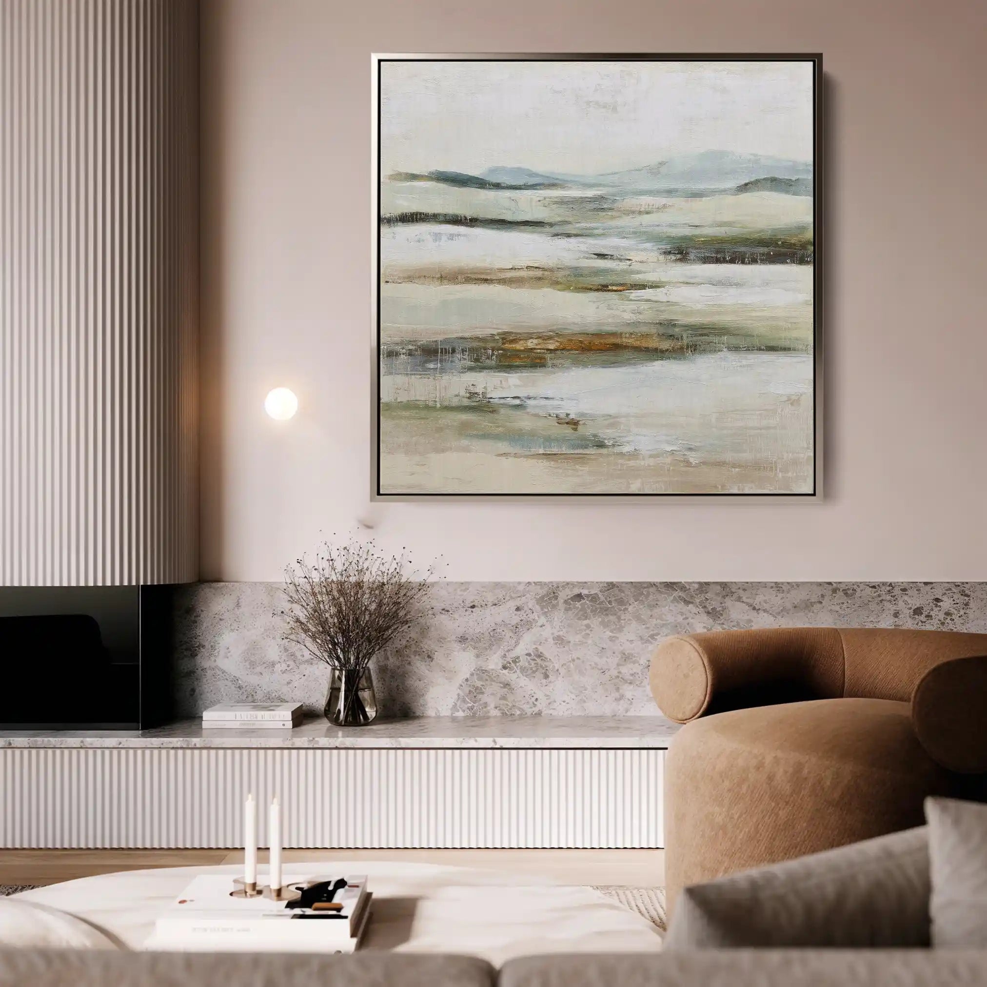 Abstract 1302 Canvas Art 60 x 60 cm / Stretched on hidden frame