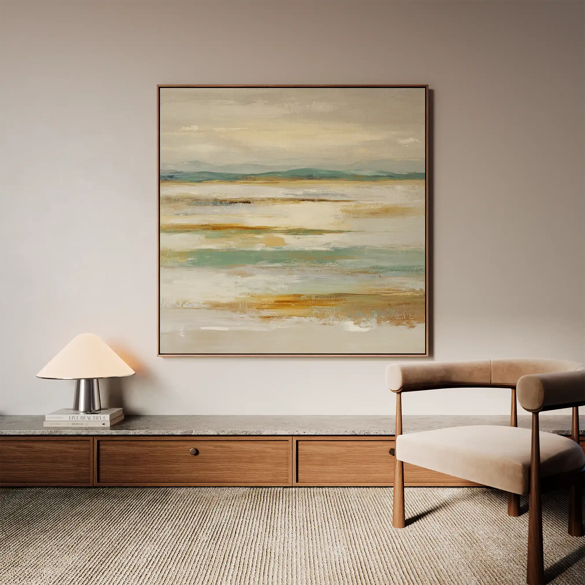 Abstract 1303 Canvas Art 60 x 60 cm / Stretched on hidden frame