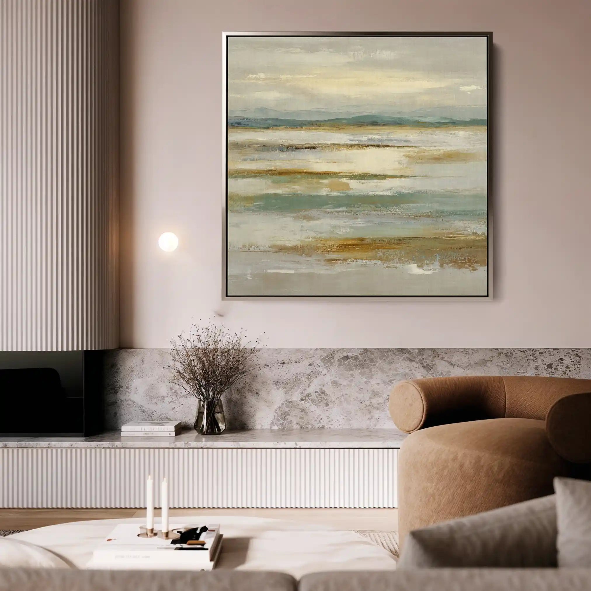 Abstract 1303 Canvas Art 60 x 60 cm / Stretched on hidden frame