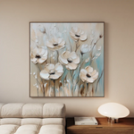 Floral Canvas Wall Art WAD1304-F 80 x 80 cm / Stretched on hidden frame