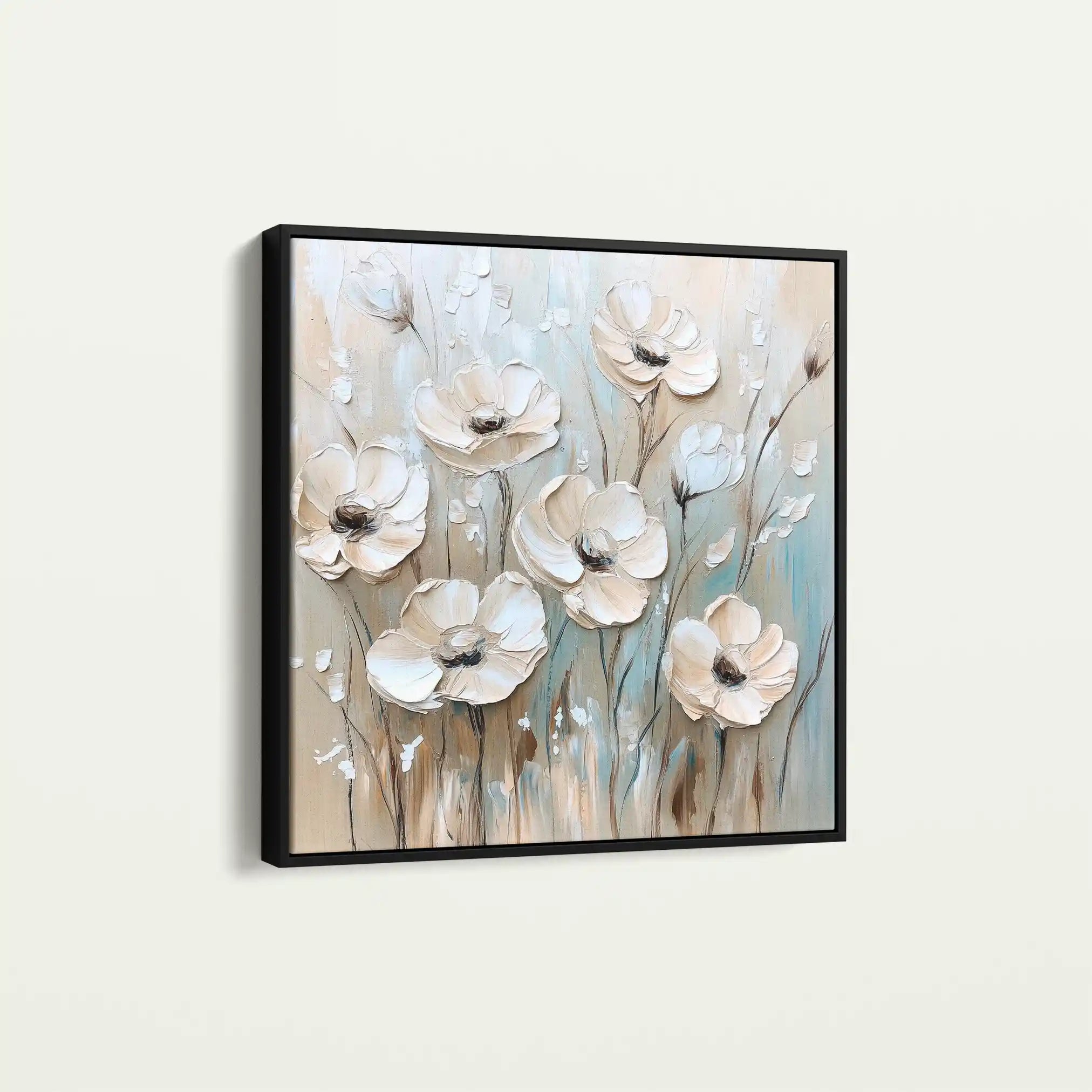 Floral Canvas Wall Art WAD1304-F 80 x 80 cm / Stretched on hidden frame