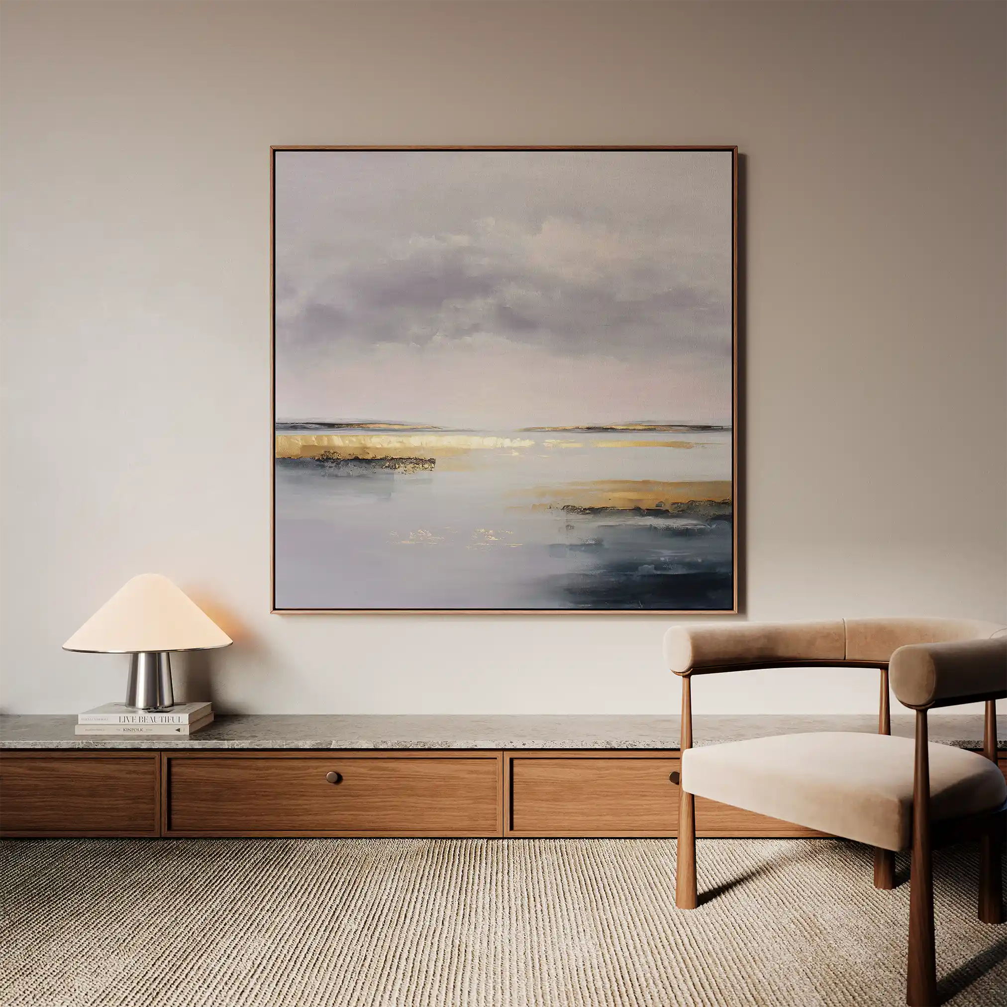 Abstract 1305 Canvas Art 60 x 60 cm / Stretched on hidden frame