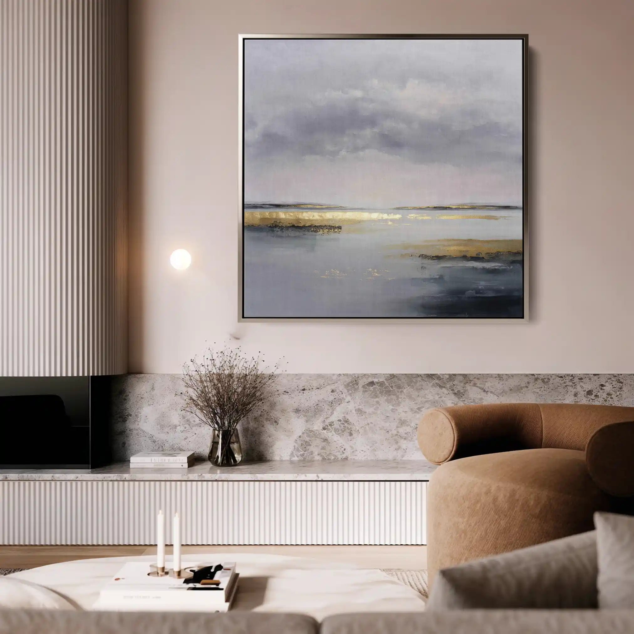 Abstract 1305 Canvas Art 60 x 60 cm / Stretched on hidden frame