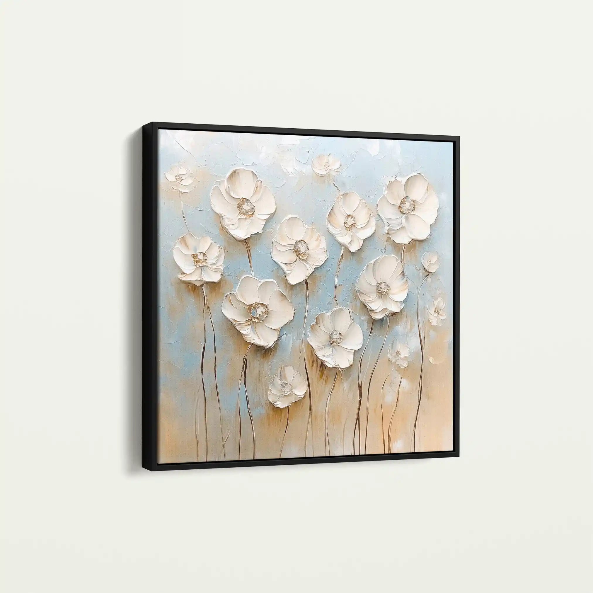 Floral Canvas Wall Art WAD1305-F 80 x 80 cm / Stretched on hidden frame