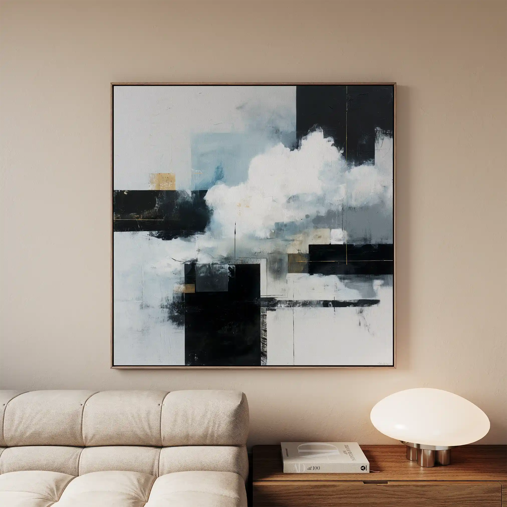 Abstract 1307 Canvas Art 60 x 60 cm / Stretched on hidden frame