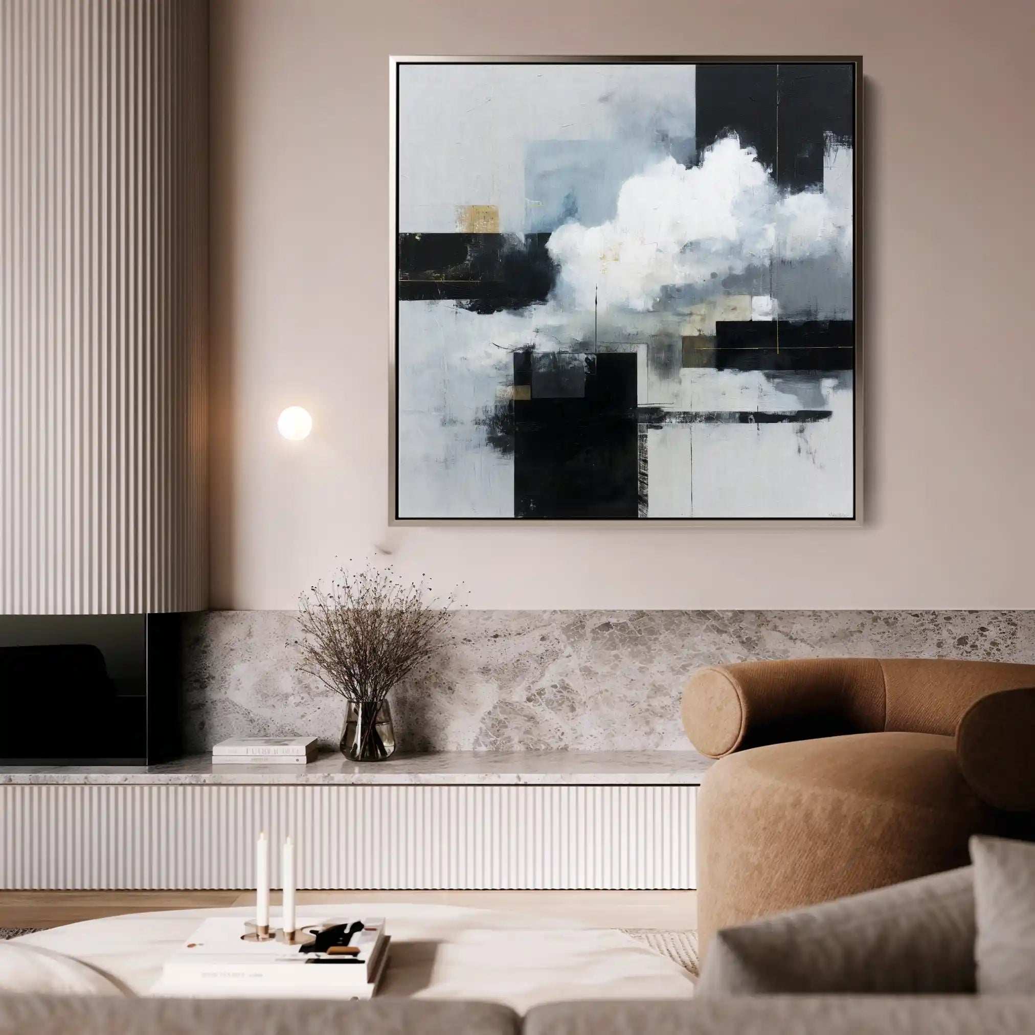 Abstract 1307 Canvas Art 60 x 60 cm / Stretched on hidden frame